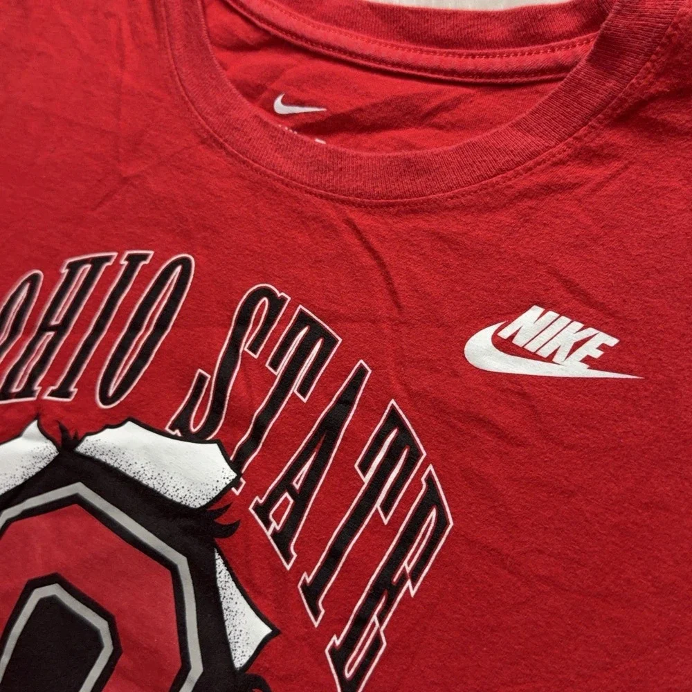 Ohio State Buckeyes T Shirt Mens XL Red NCAA Football Nike Short Sleeve Tee